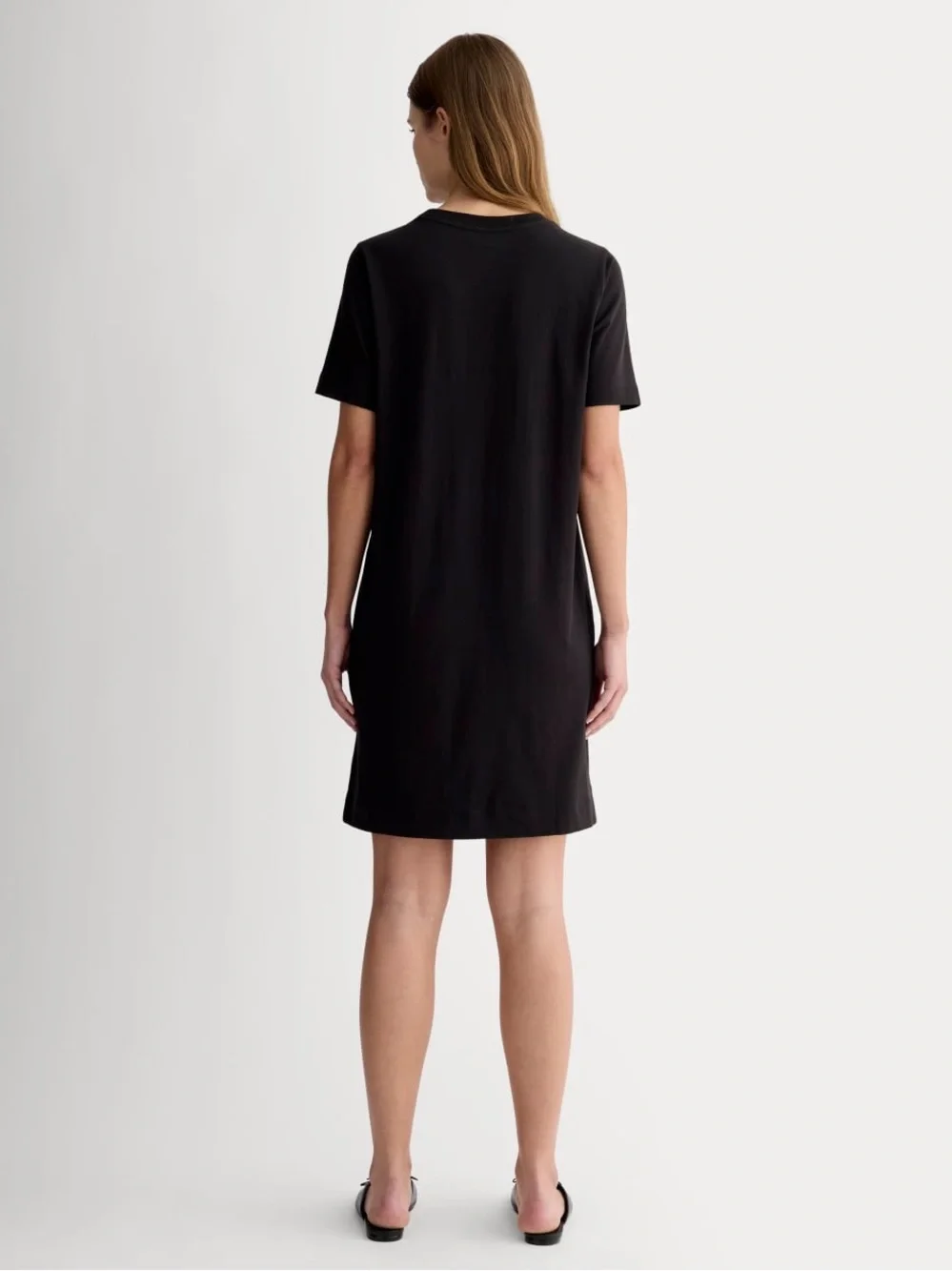Everlane THE ORGANIC COTTON WEEKEND TEE DRESS, Black, sz XL - Picture 2 of 7